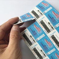 Conception personnalisée en carton ISO impression de billets de cartes à gratter de loterie