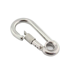 Mosquetón de <span class=keywords><strong>Acero</strong></span> <span class=keywords><strong>Inoxidable</strong></span> 304 con Resorte y Ojal de Rosca de 8 mm - Product Image 4