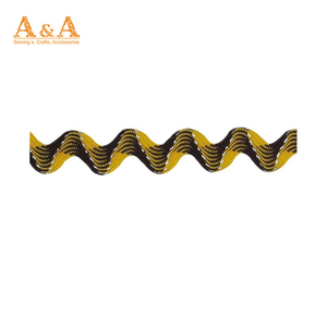 <span class=keywords><strong>Ruban</strong></span> rasc 100% polyester jaune, bas prix 1 m, <span class=keywords><strong>ruban</strong></span> Zig /zag - Product Image 3