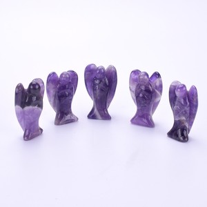 Cristallo rosa di alta qualità artigianato classico angelo inciso quarzo rosa inciso inciso inciso inciso inciso - Product Image 1