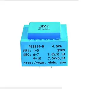 12v 220v ei30 ei35 ei48 ingekapselde pcb mount transformer