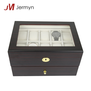 Mejor calidad de madera laca acabado de lujo al por mayor de encargo caja del reloj - Product Image 5
