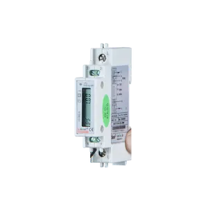 Single Phase din rail energy meter 230V 60A 18*96*70mm ADL10-E 0~999999kwh digital voltmeter ammeter power meter optional RS485