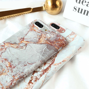 Venta caliente dropshipping nuevo patrón de mármol plástico duro caso del teléfono móvil para el iPhone 6 S 7 8 más X - Product Image 3