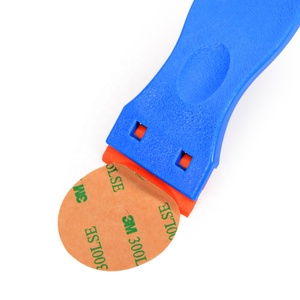 Grattoir à lame de rasoir en plastique à poignée antidérapante, pour le nettoyage des <span class=keywords><strong>verre</strong></span>, nouvel autocollant été - Product Image 5