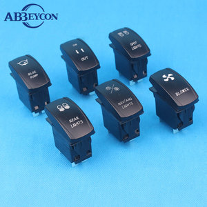 Tự Động Dc 12V Carling Abs Chống Thấm Nước Biển Chiếu Sáng Đèn Led Không Thấm Nước Rocker Chuyển Đổi Hai Màu Đèn Led Rocker - Product Image 5