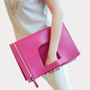 Pochette da sera con borsa da donna in pelle piegata <span class=keywords><strong>chic</strong></span> di vendita calda con decorazione con cerniera - Product Image 1