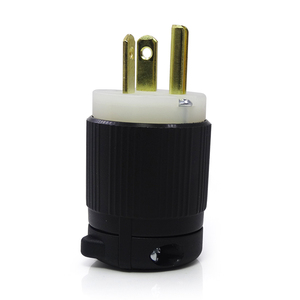 NEMA 6-20p thay thế plug-dễ dàng lắp ráp, bền nylon & Brass xây dựng, UL-C-UL đã được phê duyệt, màu đen, 20A, 3 dây, 250V AC - Product Image 3