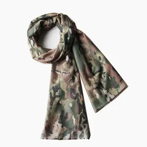 wholesale fashionable forest print netting mesh multifunctional scarf camouflage