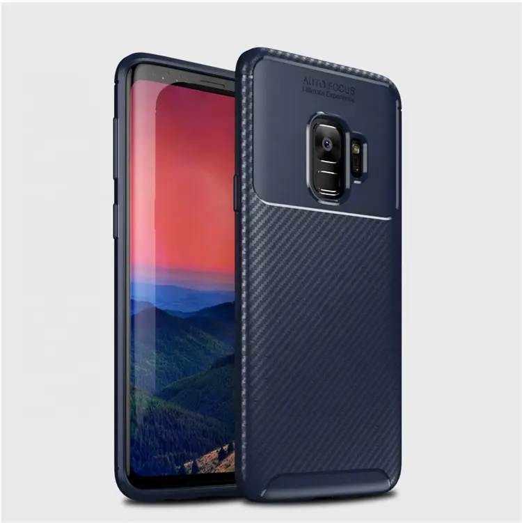 Saiboro Stoßfest Schutz Carbon fiber flexible tpu weiche rückseitige abdeckung fall für samsung galaxy s8 s8 plus hinweis 8 s7 s7 rand