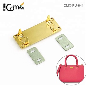 <span class=keywords><strong>4</strong></span> <span class=keywords><strong>esquinas</strong></span> con decoración de tornillos chapado en oro personaliza tu logotipo Logotipo de metal para bolsos - Product Image 3