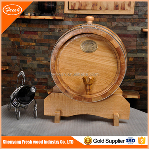 Tonneau à vin rouge en bois <span class=keywords><strong>de</strong></span> chêne massif 25l, Vintage, pour bière, cognac et whisky, vente en gros - Product Image 3