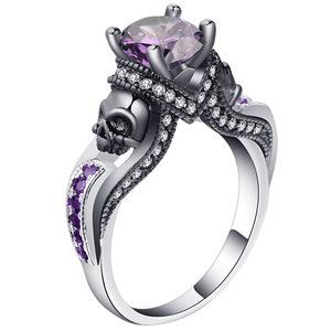 Anello Teschio In Acciaio Inossidabile - Stile Gotico Vintage Per Uomo E Donna - Foto 7