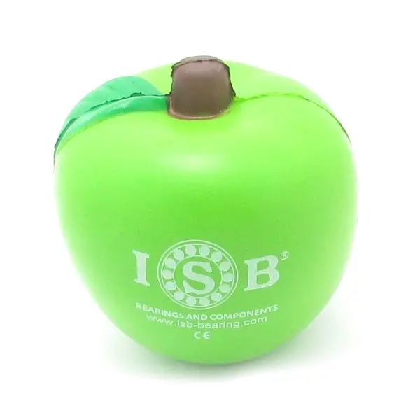 सस्ते खिलौना आपूर्तिकर्ता पु फोम तनाव गेंद antistress हरे और लाल सेब नरम निचोड़ रिलीवर खिलौना के लिए पदोन्नति