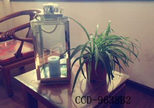 Venta al por mayor de farolillos grandes de <span class=keywords><strong>metal</strong></span> decorativos baratos para el hogar Decoración de eventos de boda portavelas de cristal de acero inoxidable juego de farolillos grandes de oro - Product Image 6