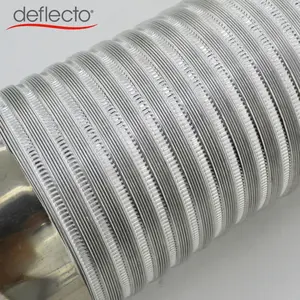 China Supplier HVAC Water Heater Exhaust Aluminum Pipe Extension Fitting With Stainless Steel Connector