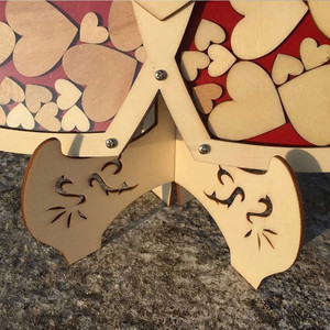 Sách Khách Mời Đám Cưới Hình Trái Tim Đôi Màu Đỏ Hàng Mới Về - Product Image 5