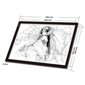 Mejor regalo para los niños Light Pad para dibujo acrílico dibujo Juguetes Divertidos brillo ajustable Tracing Light Pad