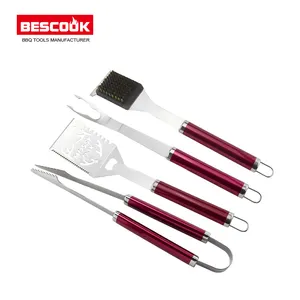 BBQ Tool Manufacturer Wholesale 4 Pcs Stainless Steel Barbecue Accessories