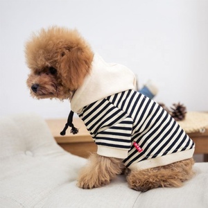Sweat-shirt à capuche à rayures pour animaux de compagnie, vêtements pour chiens assortis au <span class=keywords><strong>manteau</strong></span> assorti pour chiens et mamans - Product Image 6