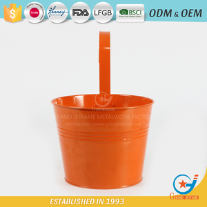 Artículos para el hogar de hierro galvanizado plantador de metal macetas maceta colgante de flores al aire libre - Product Image 4