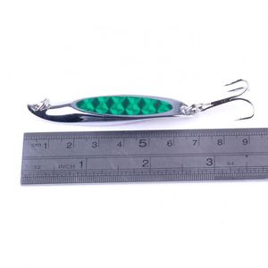 Leurre métallique de type cuillère avec anneau <span class=keywords><strong>fendu</strong></span> en fer, appât artificiel de haute qualité idéal pour la pêche au bar ou au brochet, 7CM, 21G - Product Image 5
