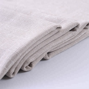 Tissu Jacquard Teint en Fil 100% Polyester Beige 100% Lin TengHui Upholstery 310GSM pour Canapé et Textile de Maison Coussin pour l'Europe - Product Image 4