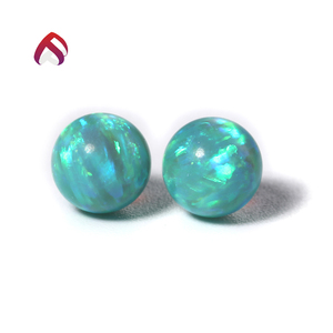 Round Lab creado cuentas de ópalo sintético del ópalo de fuego para <span class=keywords><strong>la</strong></span> joyería que hace 6mm - Product Image 1