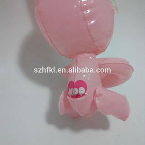 Dễ Thương Màu Vàng Nhỏ <span class=keywords><strong>Inflatable</strong></span> Động Vật Đồ Chơi Con Thỏ Với Ôm Tư Thế - Product Image 5