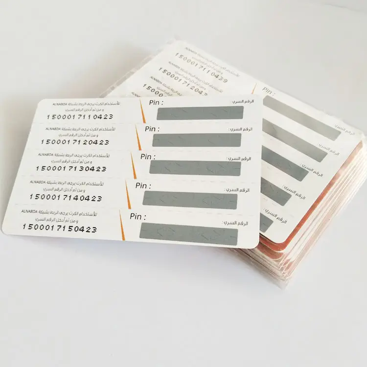 Custom Plastic/ PVC/ Paper Scratch Prepaid Calling Cards