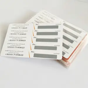 Custom Plastic/Pvc/Papier Kras Prepaid Telefoonkaarten