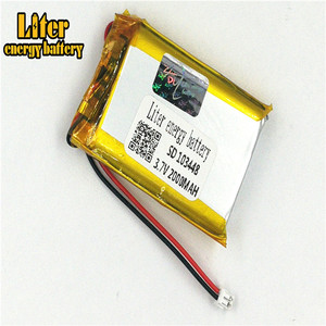 Plug 1.5-2 P 103448 Lithium battery 2000 mah Rechargeable Li Polymer Battery PL LiPo battery with wire - Product Image 2