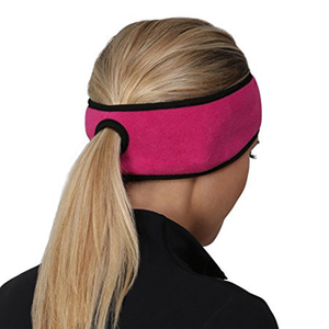 Bandeau pour filles bandeaux faciaux visage lavage hiver polaire <span class=keywords><strong>Fitness</strong></span> queue de cheval athlétique bandeau Spa logo personnalisé - Product Image 3