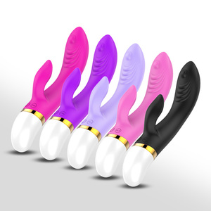 Simulazione della Vagina a <span class=keywords><strong>12</strong></span> velocità che spinge il vibratore del coniglio del punto G del dito del caricatore della batteria del giocattolo del sesso con la funzione di riscaldamento - Product Image 2