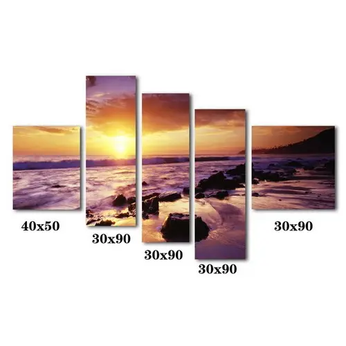 הנמכרים ביותר ברזולוציה גבוהה HD 5 פנל הדפסה על בד עם מסגרת מתוחה