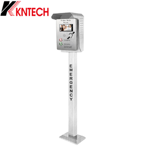 Cabina Telefonica di Emergenza SOS per Piattaforme Ferroviarie con Colonna di Supporto, Telefono Antivandalismo - Product Image 1