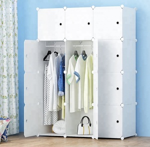 <strong>Portable</strong> <strong>Wardrobe</strong> for Hanging Clothes, Modular Cabinet for Space Saving, Ideal Storage Organizer Cube - Product Image 4