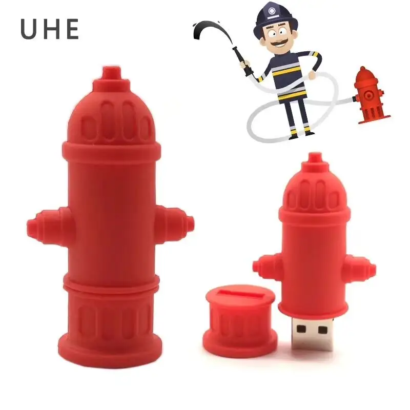 New Style fire hydrant pvc usb flash drive 8gb 16 gb 32gb pendrive with logo