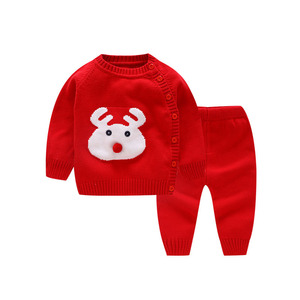 Conjunto de bebê recém-nascido, 6 meses a 24 meses, meninos e meninas, novo design, livre, tricô, padrão, suéter de bebê - Product Image 3
