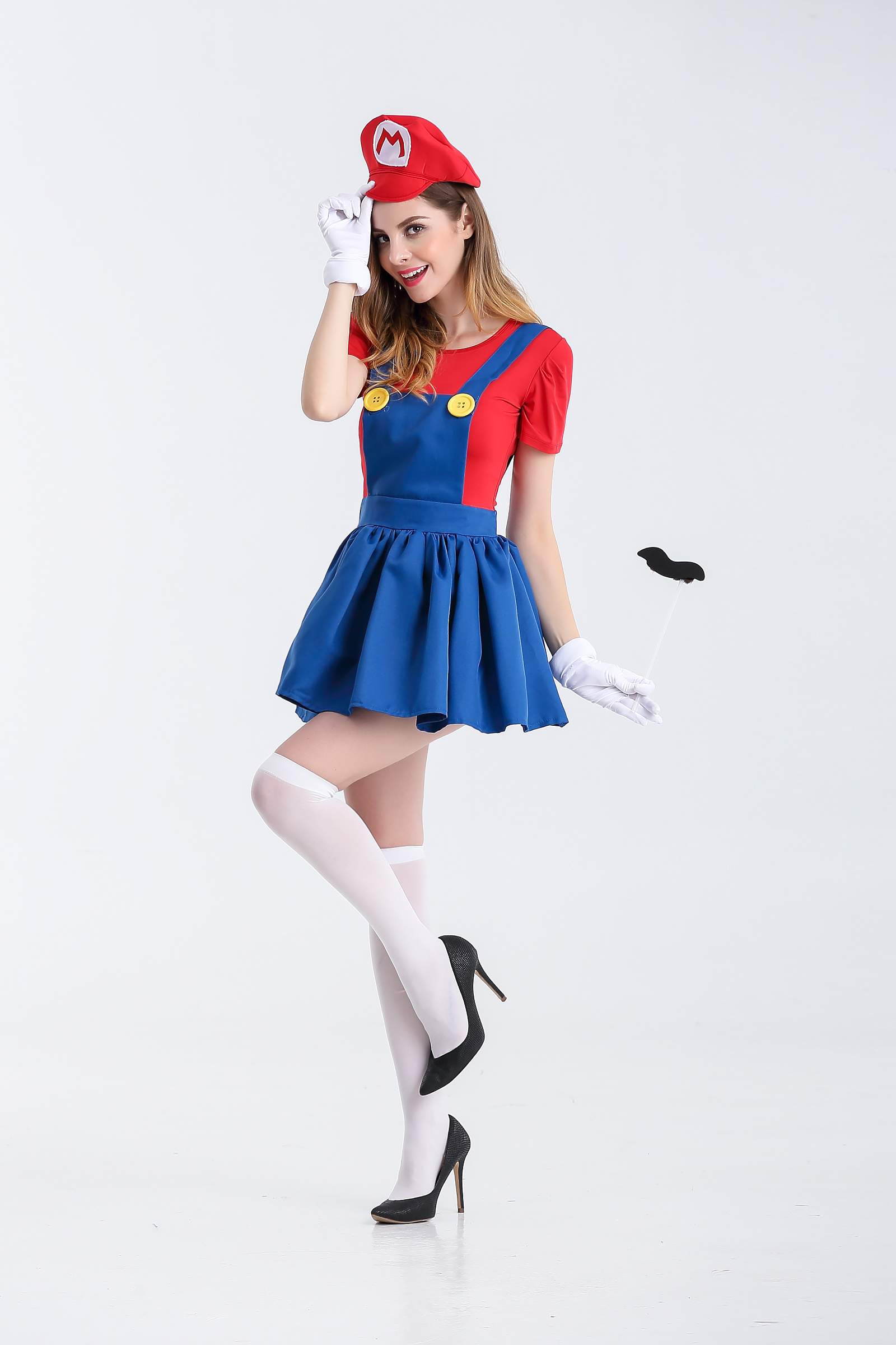chinese dress ladies Super Mario Bros Women's Mario Costume Dress