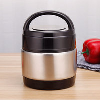 Lonchera Térmica Apilable de 2 Niveles al Vacío Termo Portacomidas Contenedor de Alimentos para Mantener la Comida Caliente