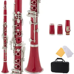 <span class=keywords><strong>Clarinete</strong></span> de Alta Calidad en Tono Bb, Colorido, 17 Llaves, <span class=keywords><strong>Clarinete</strong></span> de Baquelita, Instrumentos de Viento con Estuche - Product Image 1