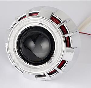Auto Car Ánh Sáng Bi-<span class=keywords><strong>xenon</strong></span> 3Inch Angel Eyes Đèn Đầy Màu Sắc Bixenon Chiếu Lens Headlightprojector Lens Đèn Sương Mù - Product Image 2