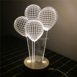 Increíble ilusión 3D flor de Luz LED Lámpara de Mesa de Noche Lámpara de La Decoración - Product Image 4