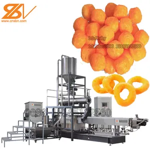 Hochwertige automatische extrudierte Corn Puff Snack Food Making Maschine mit Füllung