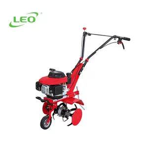 LEO Garden Manual Petrol Portable Rotary Tiller Cultivator