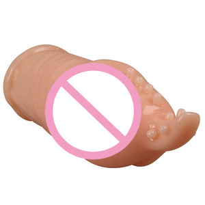 Manchon de plaisir texturé en silicone premium pour hommes, design côtelé extensible <span class=keywords><strong>avec</strong></span> <span class=keywords><strong>sensation</strong></span> réaliste pour une <span class=keywords><strong>sensation</strong></span> améliorée, gode - Product Image 4