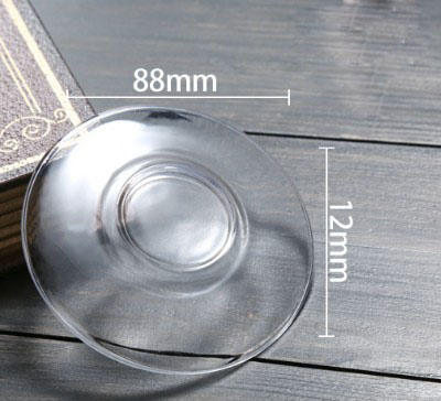 Glass Cup And Saucer Set With Custom Design Glass Cup Set For Tea Coffee Borosilicate Glass Mug