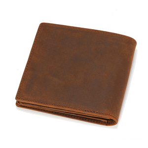 Carteras Clásicas Wb138 de Cuero Vacuno Hechas a Mano, Cartera de Identificación para Hombre con Bolsillo con Cremallera - Product Image 5