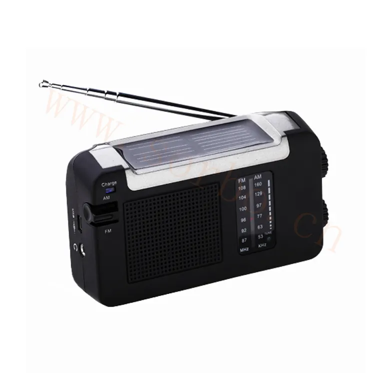 Дешевое портативное мини-радио с солнечной батареей, динамо, аварийное AM, FM-радио